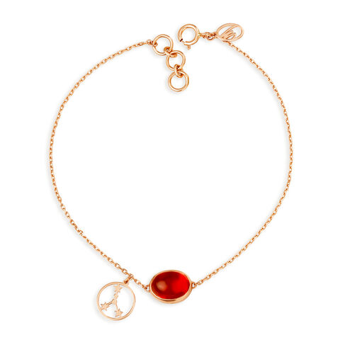 14KT Cancer Birthstone Rose Gold Bracelet