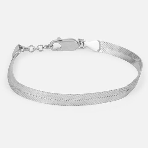 Smooth Glide Silver Bracelet