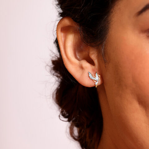 Enchanted Butterfly Diamond Stud Earrings