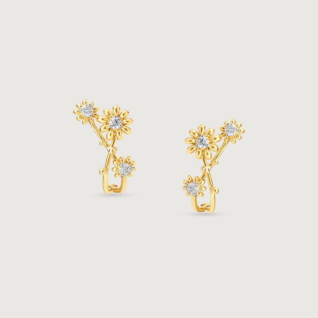 Dewdrop Daisy Diamond bracelet Earrings,,hi-res image number null