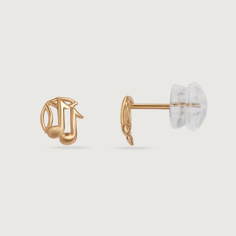 Melody Magic 14KT Gold Stud Earring