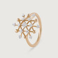 Disco Shine Gold & Diamond Finger Ring,,hi-res view 5