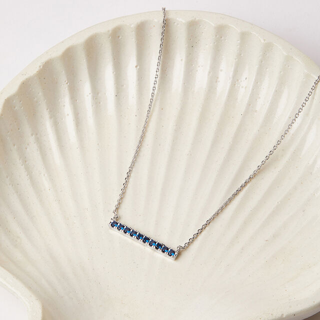 Blue Horizon Silver Necklace,,hi-res image number null