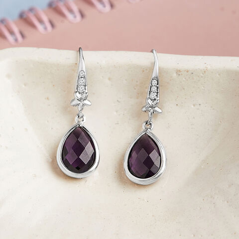 Twilight Sparkle Silver Hoop Earrings