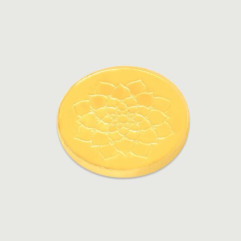 2 Gm 24 Karat Lotus Gold Coin