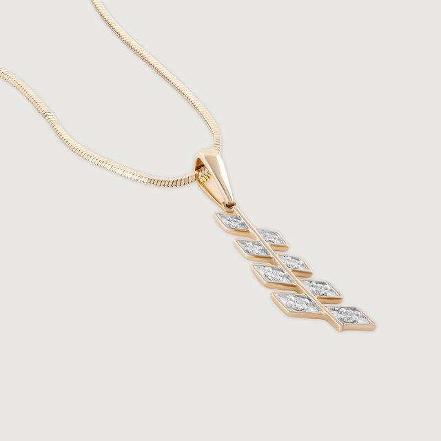 Electric Sequin Gold & Diamond Pendant,,hi-res image number null