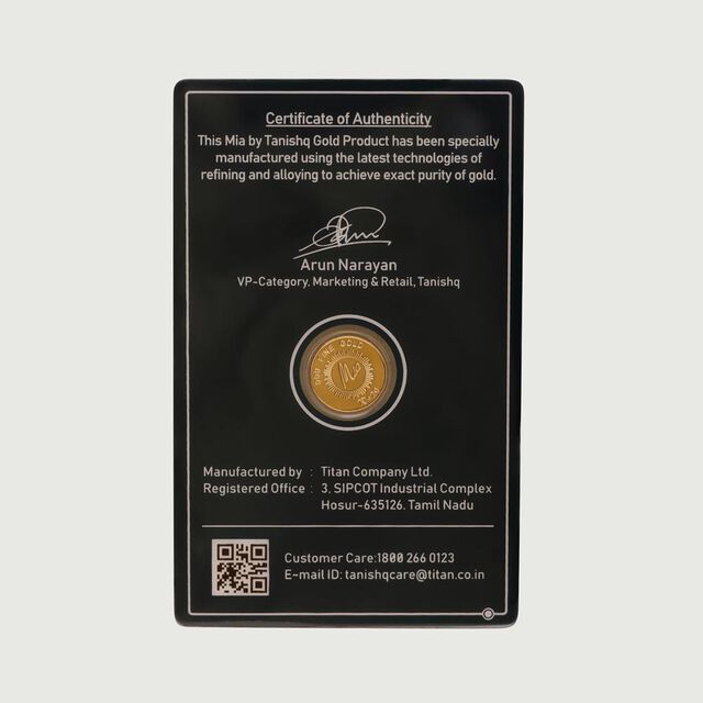 2 Gm 24 Karat Lotus Gold Coin,,hi-res image number null