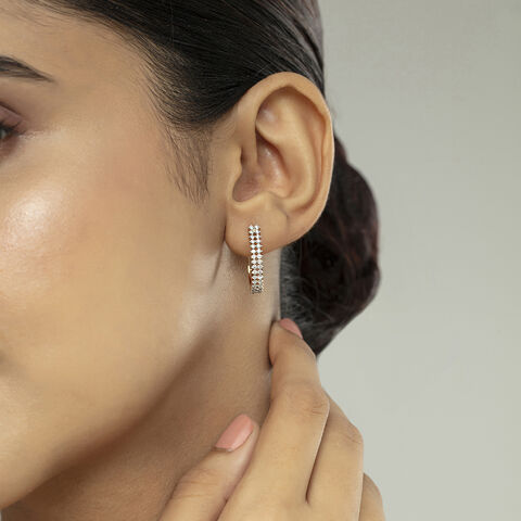 Luxe Drip Gold & Diamond Hoop Earrings