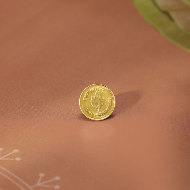 1 GM 22 Karat Sublime Mango Leaf Gold Coin,,hi-res image number null