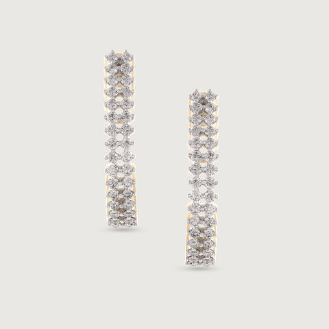 Luxe Drip Gold & Diamond Hoop Earrings
