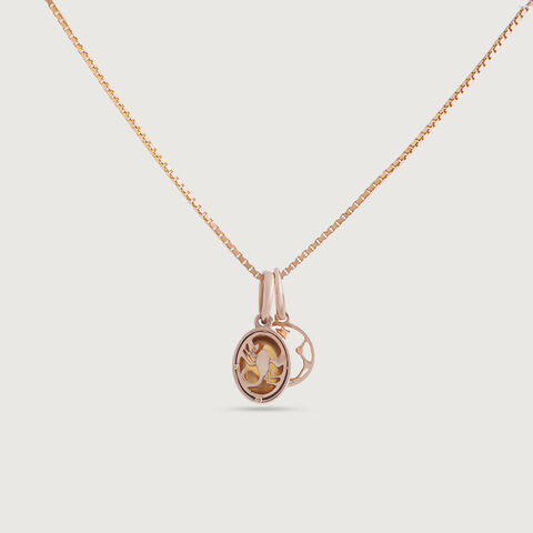 Delicate Celestial Rose Gold Pendant