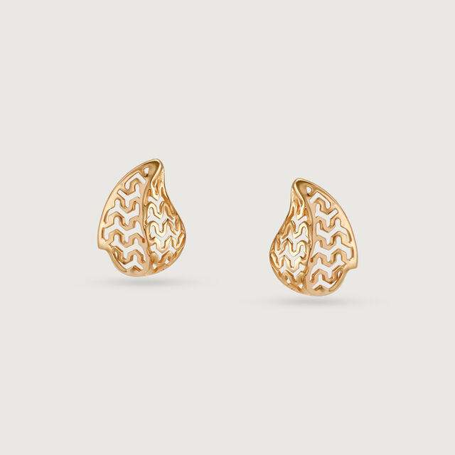 14KT Yellow Gleaming Harvest Stud Earrings,,hi-res image number null