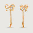 Butterfly Blush 14KT Gold & Diamond Drop Earrings,,hi-res view 4