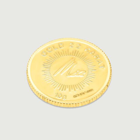 10 GM 22 Karat Stunning Lotus Gold Coin