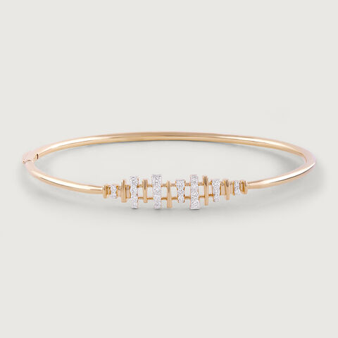 Luminous Connect Gold & Diamond Bangle