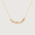 Charm of Cheer 14KT Navratna Necklace,,hi-res view 4