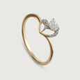 Heartfelt Radiance 14 kt Gold & Diamond Ring,,hi-res view 4