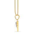 14KT Yellow Gold Cancer Pendant,,hi-res view 4