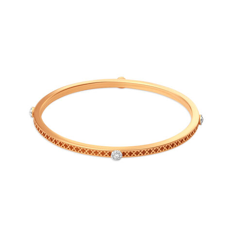 14kt Yellow Gold Diamond Bangle
