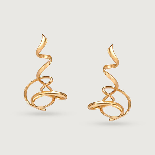 Golden Sway 18KT Gold Stud Earrings,,hi-res image number null