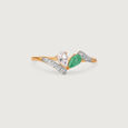 Evergreen Love Diamond & Gold Ring,,hi-res view 3