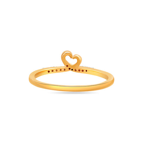 14KT Yellow Gold Unique Relationships Diamond Ring