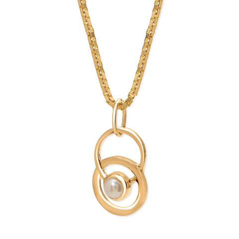 14KT Yellow Gold Stately Pearl Pendant