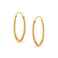 Contemporary Wavy Hoop Earrings,,hi-res view 1