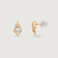 Eternal Harmony Diamond & Gold Stud Earrings,,hi-res view 4