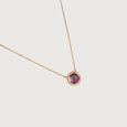 Enchanted Firefly Gold & Amethyst Pendant with Chain,,hi-res view 3