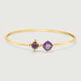 Mystic Mirage 14KT Amethyst Bangle,,hi-res view 2