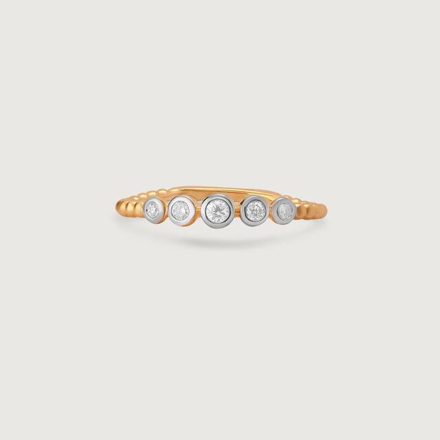 Orbit Sparkle Gold & Diamond Finger Ring,,hi-res image number null