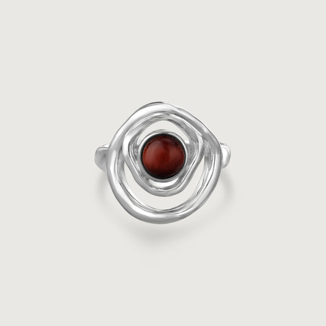 Earthy Waves Silver Ring,,hi-res image number null