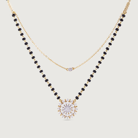 Eternal Sunflower Gold and Diamond Mangalsutra