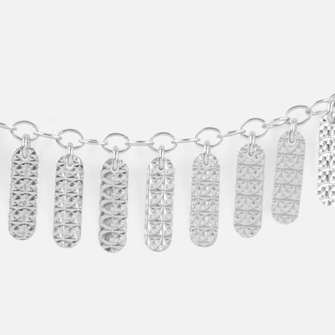 Dazzling Fringe Silver Bracelet