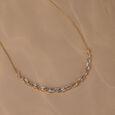 Dewdrop Cascade 18 Kt Gold & Diamond Necklace,,hi-res view 1