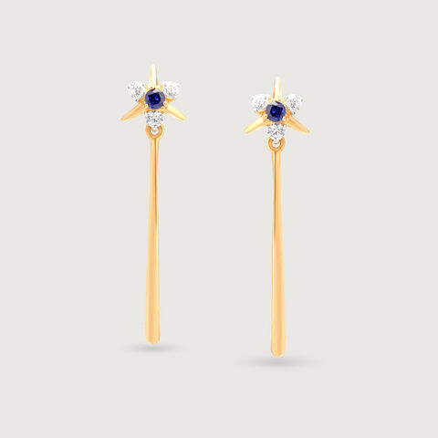Galaxy's Anchor 14KT Drop Earring