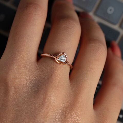 Playful Prism Diamond Ring