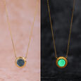 Midnight Firefly Gold & Topaz Pendant with Chain,,hi-res view 1