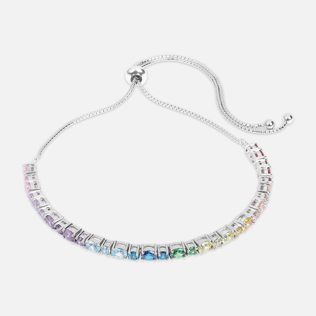 Rainbow Radiance Silver Bracelet,,hi-res image number null