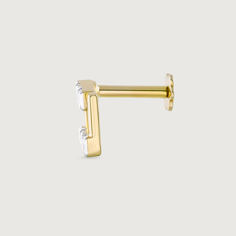 Togetherness Spark Gold & Diamond Nose Pin