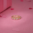 Heart Shine Diamond & Gold Ring,,hi-res view 1