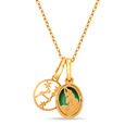 14kt Gold Taurus Birthstone Pendant,,hi-res view 4