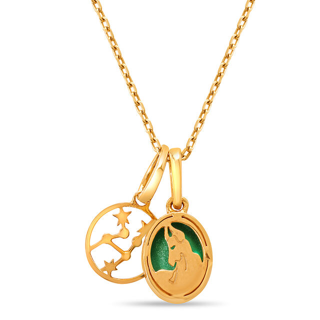 14kt Gold Taurus Birthstone Pendant,,hi-res image number null