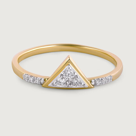 Stackable Lippan Art Gold & Diamond Finger Ring
