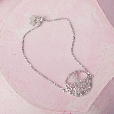 Radiant Tree Silver Bracelet