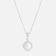 Serene Pearl Silver Pendant & Chain,,hi-res view 3