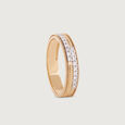 Layered Precision Gold & Diamond Finger Ring for Men,,hi-res view 4