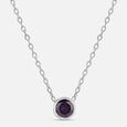 Alluring Purple Silver Necklace,,hi-res view 3