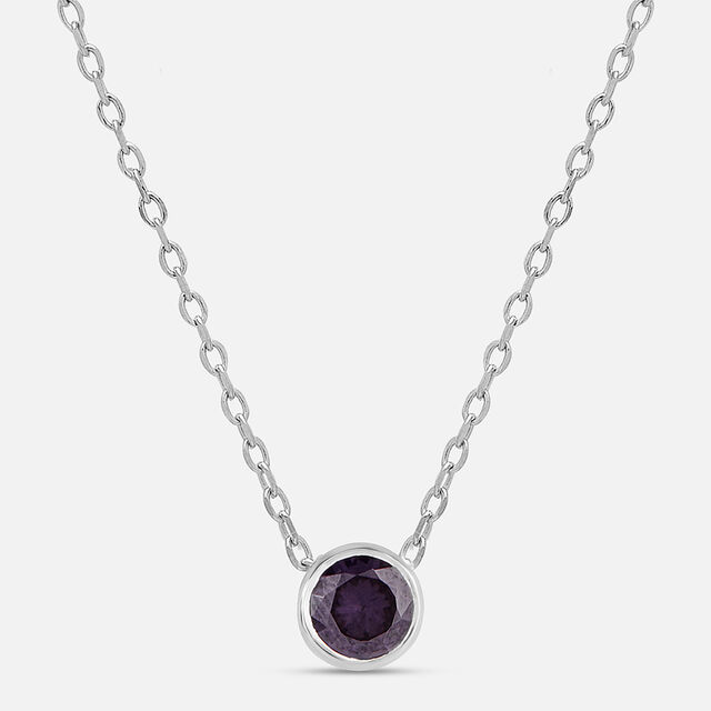 Alluring Purple Silver Necklace,,hi-res image number null